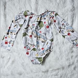 Small Shop Christmas Long Sleeve Bodysuit Size 2 No Snaps